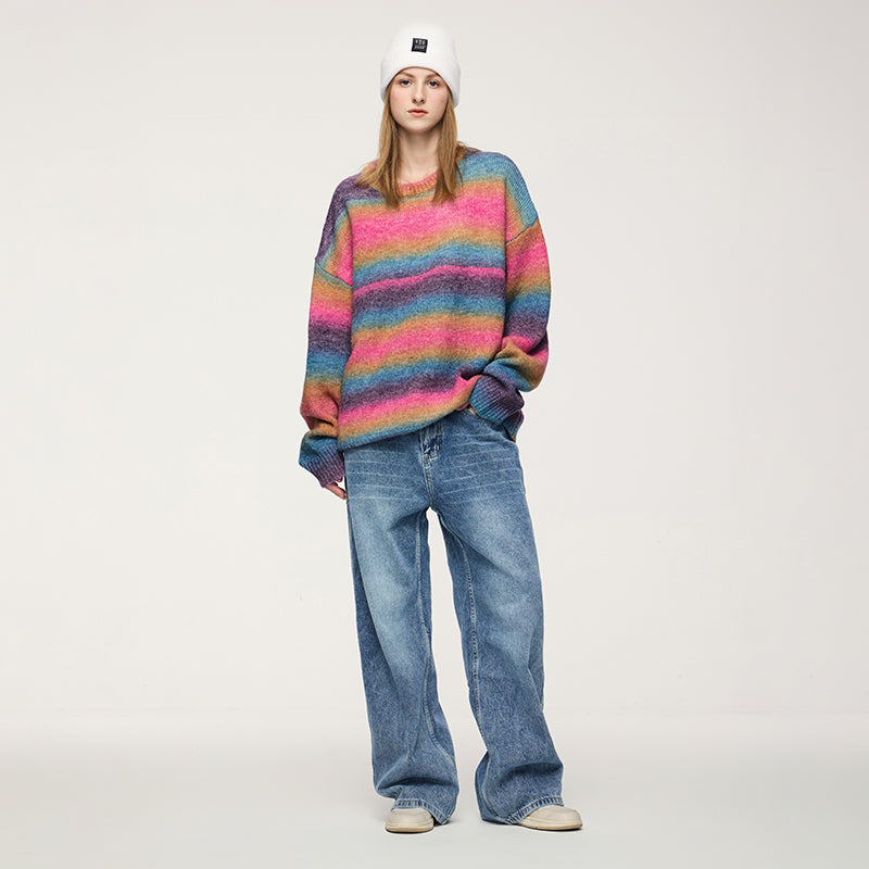 INFLATION Rianbow Oversized Jumpers