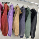 INFLATION Vintage Washed Zip Up Hoodie