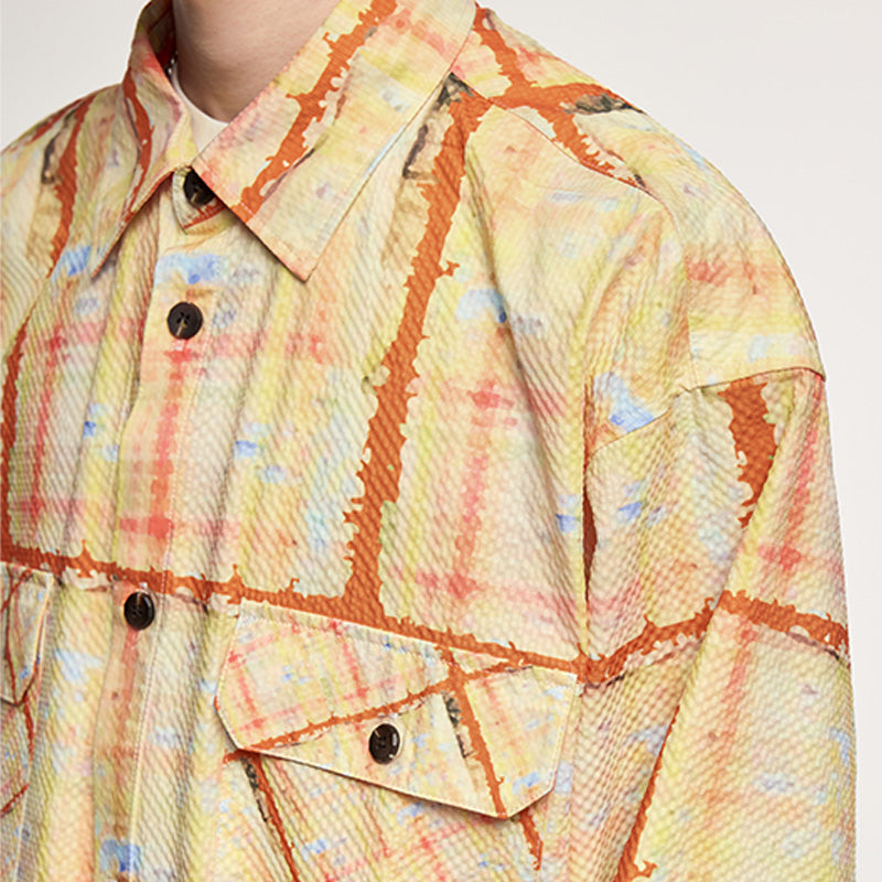 INFLATION Colorful Checkered Shirts