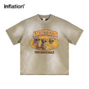 INFLATION Stone Washed Cotton T-Shirt