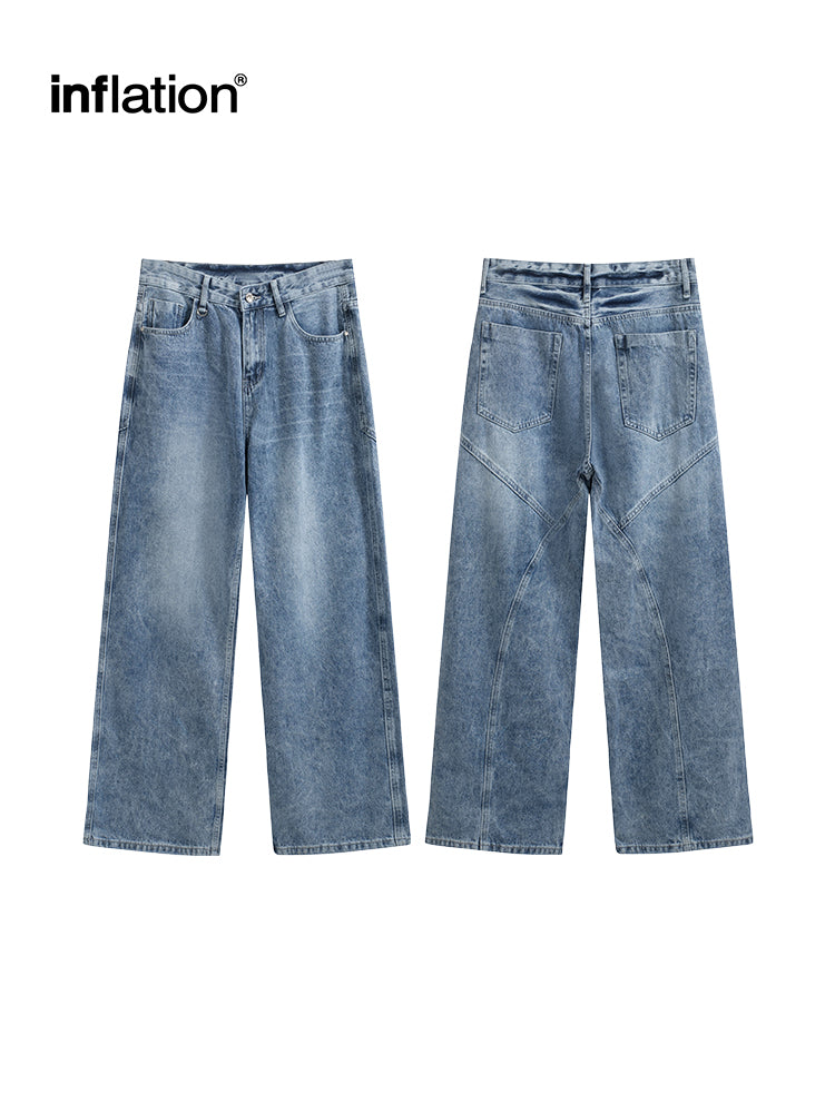 INFLATION Blue Washed Baggy Jeans