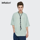 INFLATION Summer Unisex Oversized Plain T-shirts - INFLATION