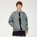 INFLATION Fringe Crop Denim Jacket