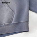 INFLATION Graffiti Print Washed Fleece hoodie