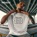 INFLATION Sporty Patchwork Embroidered Tee