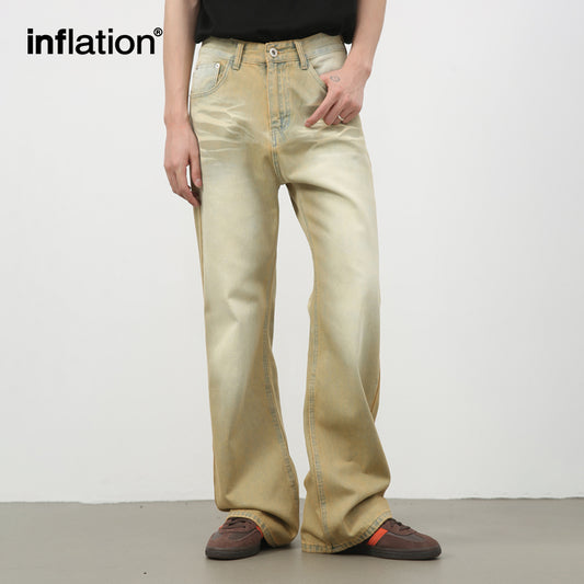 INFLATION Dirty-Washed Jeans