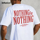 INFLATION " Nothing" Graphic Cotton Tshirts