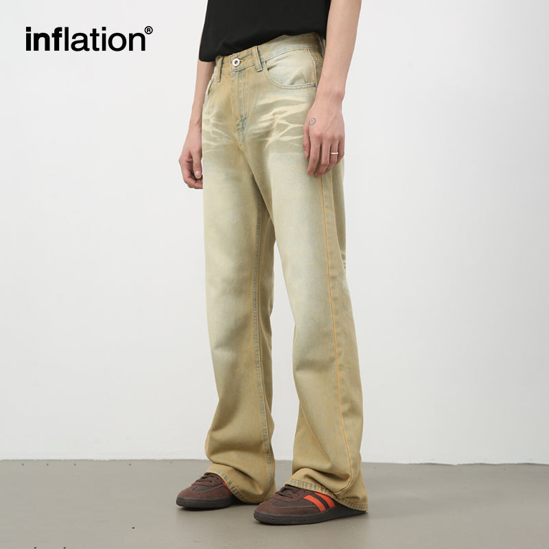 INFLATION Dirty-Washed Jeans