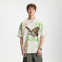 INFLATION Full-Print Graffiti T-Shirts Streetwear