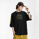 INFLATION Sporty Patchwork Embroidered Tee