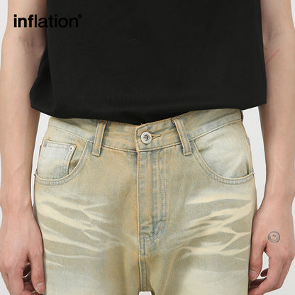 INFLATION Dirty-Washed Jeans