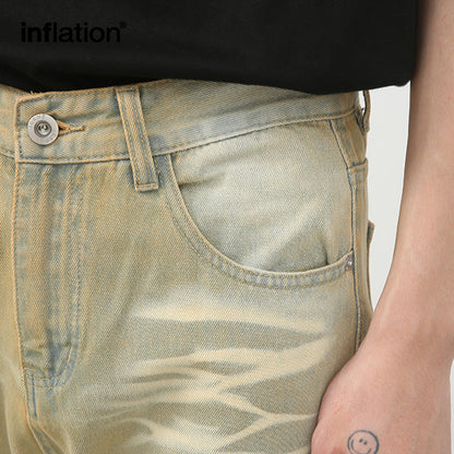 INFLATION Dirty-Washed Jeans