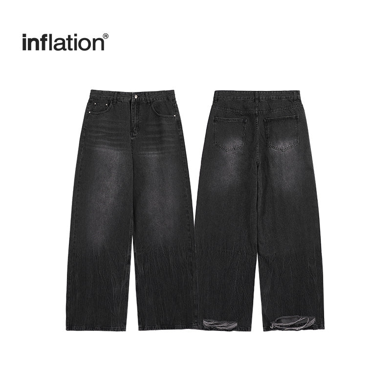 INFLATION Chill Wide Leg Denim Pants