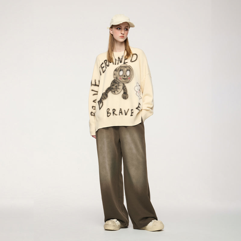 INFLATION Monkey Washed Straight-leg Sweatpant