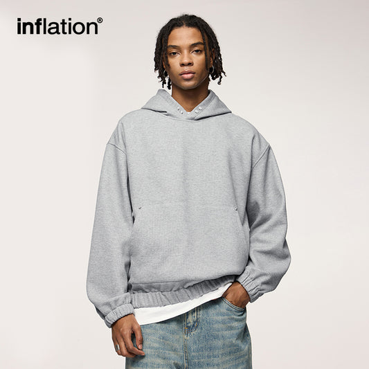 INFLATION Blank Heavyweight Cropped Hoodies