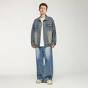 INFLATION Distressed Oversized Denim Jacket