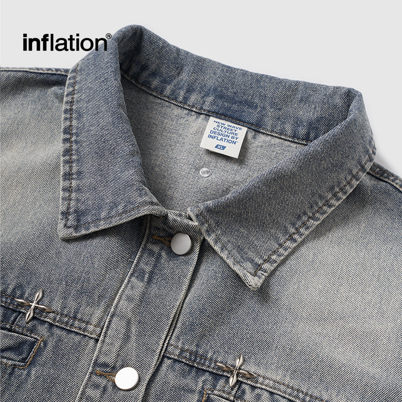 INFLATION Retro Washed Denim Jacket