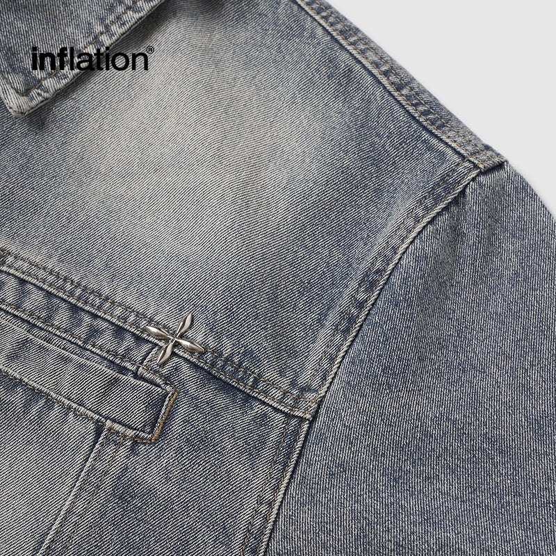 INFLATION Retro Washed Denim Jacket