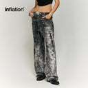 INFLATION PUNK Digital Print Denim Pants