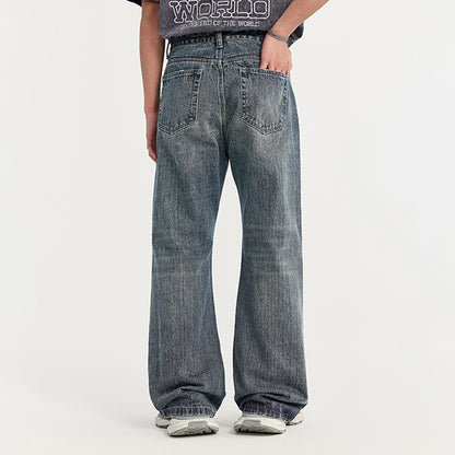 INFLATION Blue Washed Bootcut Jeans