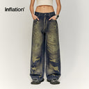 INFLATION PUNK Digital Print Denim Pants