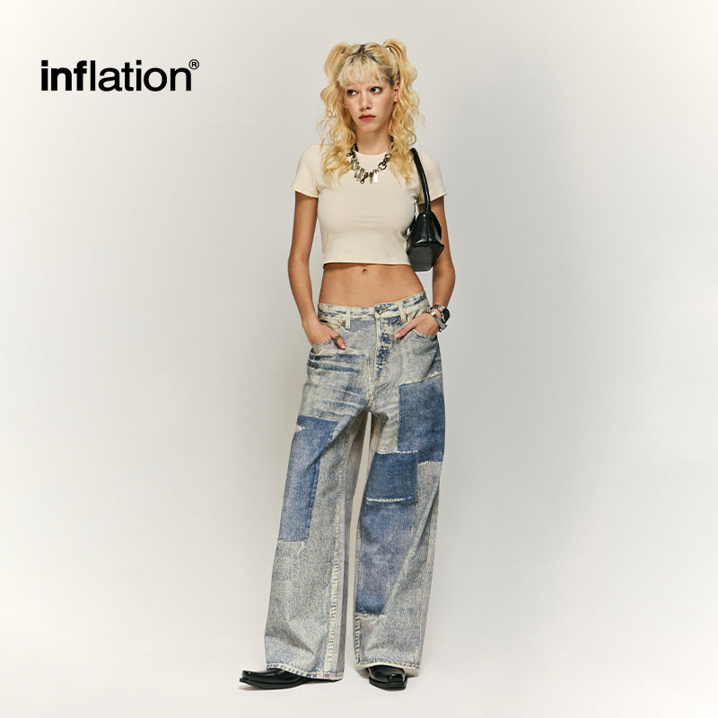 INFLATION Distressed effect Baggy Jeans