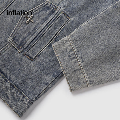 INFLATION Retro Washed Denim Jacket