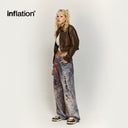 INFLATION Deconstructed Print Jeans