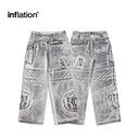 INFLATION Digital Print Wide Leg Jeans