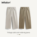 INFLATION Vintage Washed Wide Leg Jeans - INFLATION