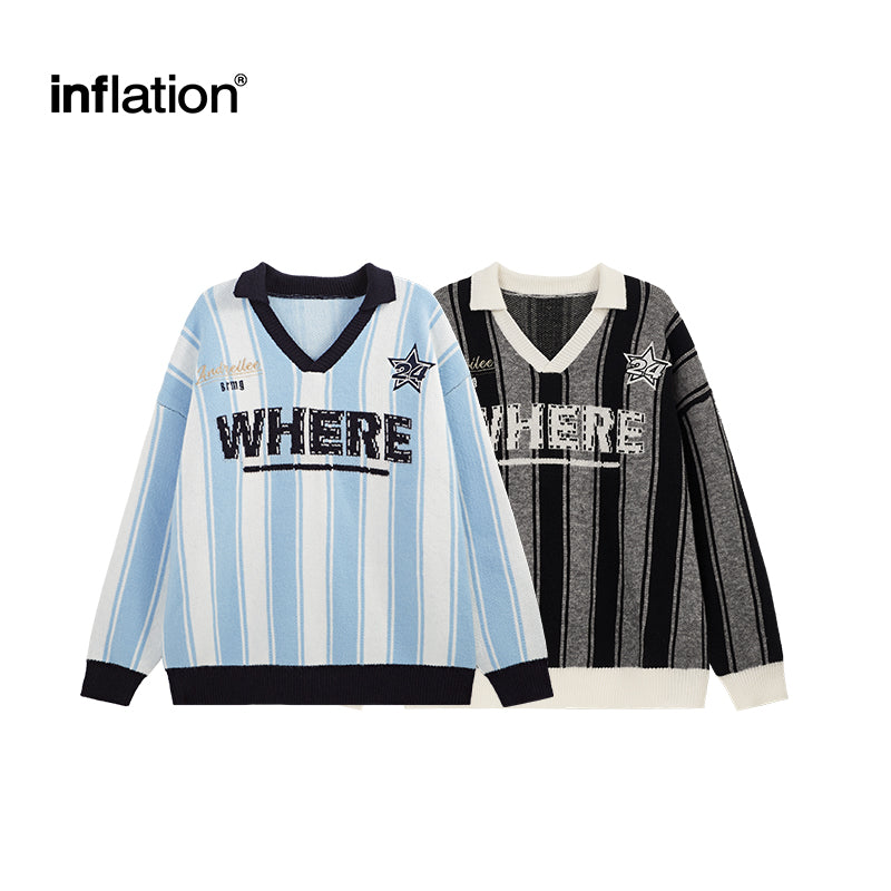 INFLATION Striped Jacquard Sweaters