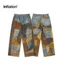 INFLATION Super Deconstructed Print Jeans