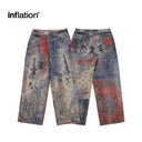 INFLATION Deconstructed Print Jeans