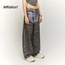 INFLATION Printed Denim Trousers