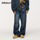 INFLATION Faded Dirty Baggy Cargo Jeans