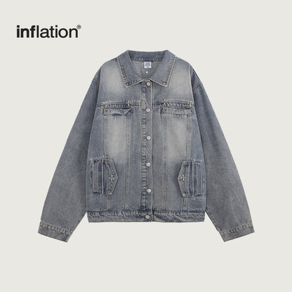 INFLATION Retro Washed Denim Jacket