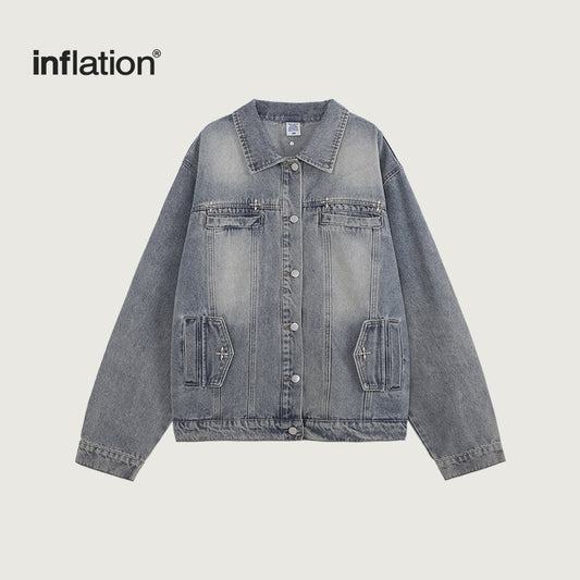 INFLATION Retro Washed Denim Jacket