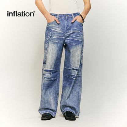 INFLATION 3D Printed Denim Pants