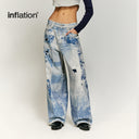 INFLATION Full Printed Baggy Jeans