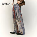 INFLATION Deconstructed Print Jeans