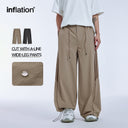 INFLATION Retro Striped Wide Leg Pants with Drawstring - INFLATION