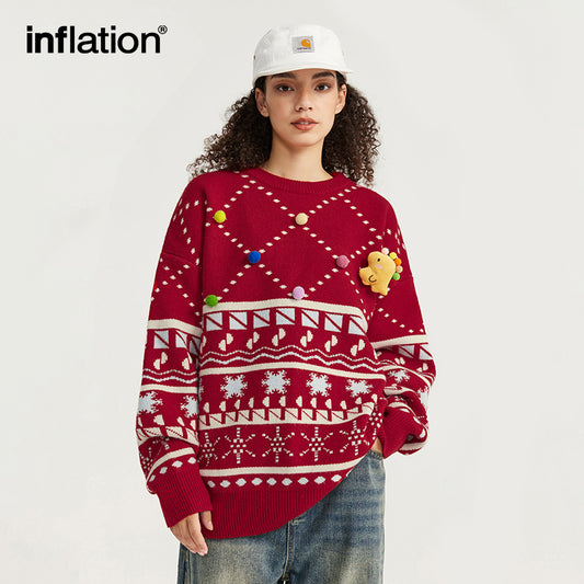 INFLATION Snow Christmas Sweaters