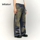 INFLATION PUNK Digital Print Denim Pants