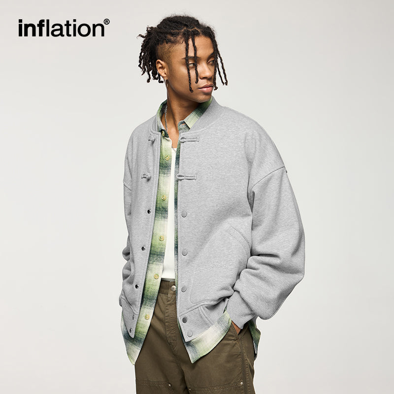 INFLATION Fleece Varsity Jacket