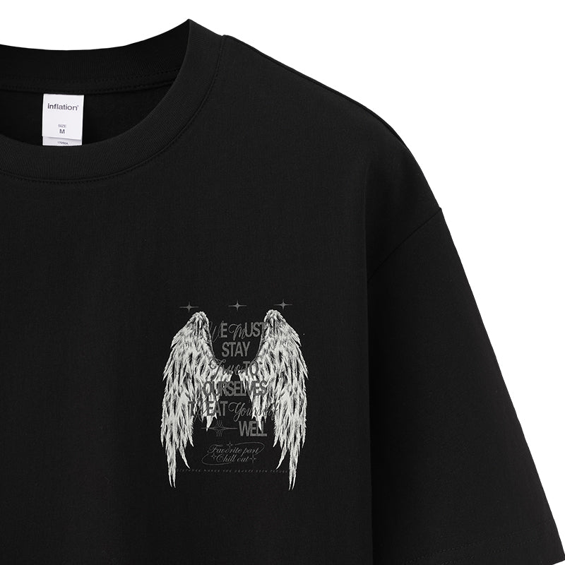 INFLATION Wings Luminous Boxy Tshirt