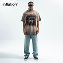 INFLATION Retro Portrait Print Tees