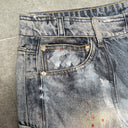 INFLATION Distressed and Cargo Effect Cotton Jeans