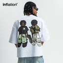 INFLATION Streetwear Graphic Cotton Tshirt