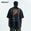 INFALTION Black Washed Graphic Tees