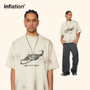 INFLATION Distressed Crew Neck Oversized TShirt